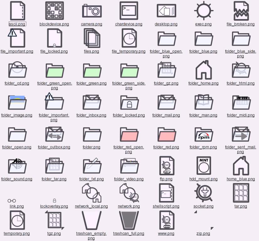 Filesystem icons